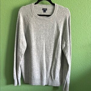 J. Crew Gray Crewneck Sweater Classic Knit Design